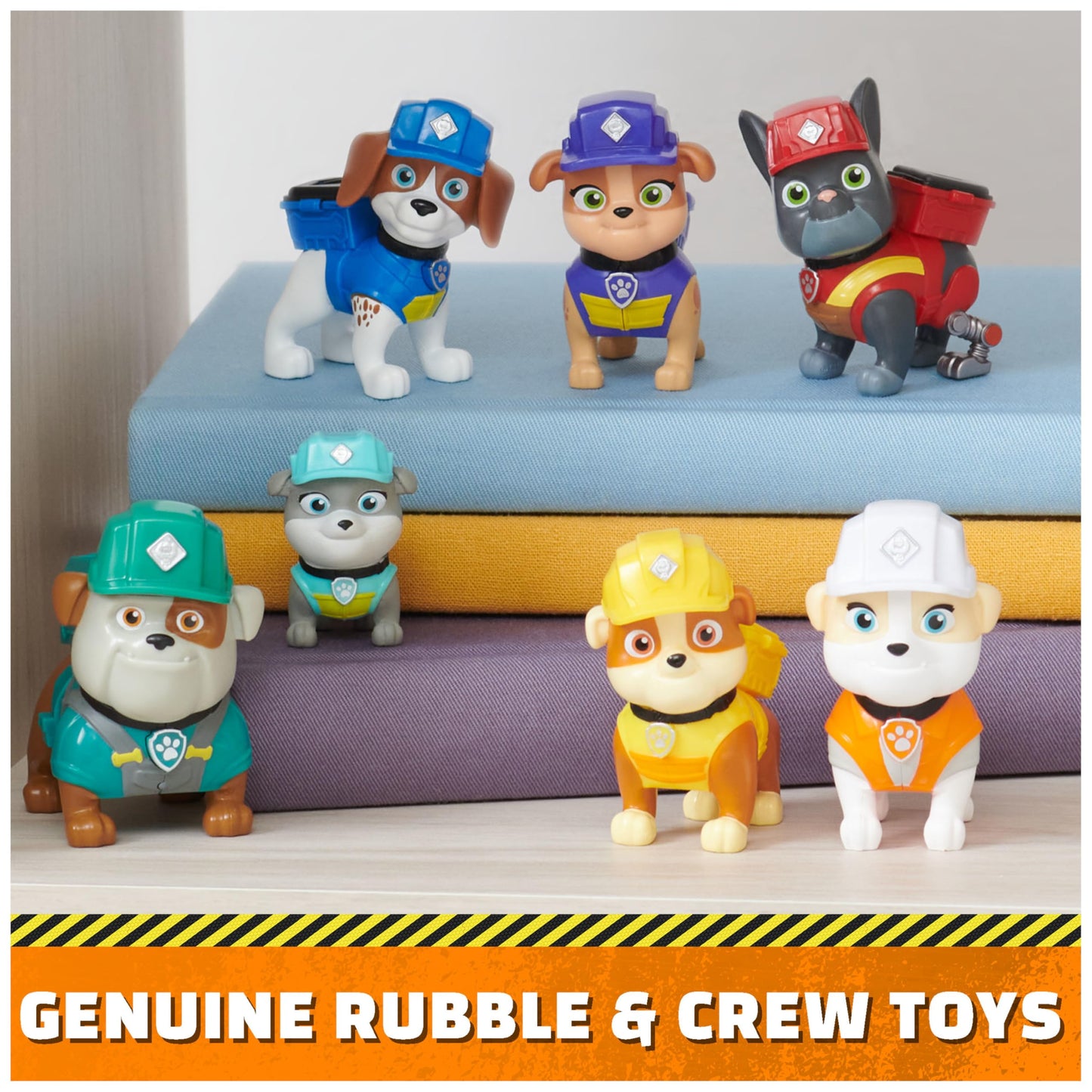 Rubble & Crew Gift Pack: 7 Collectible Toy Figures for Kids Aged 3+