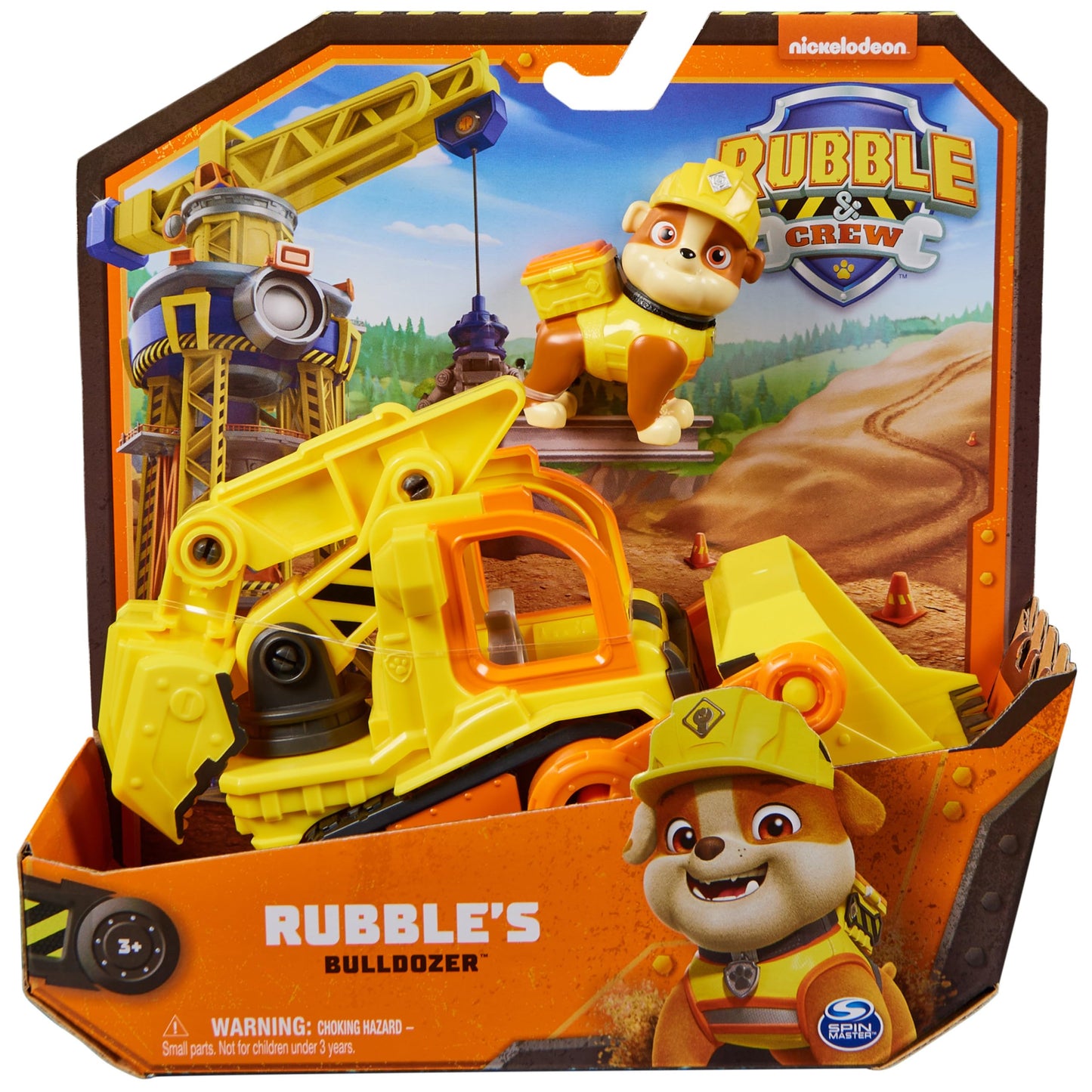 Rubble & Crew Ruben Toy Bulldozer – Collectible Paw Patrol Car Figure for Kids 3+