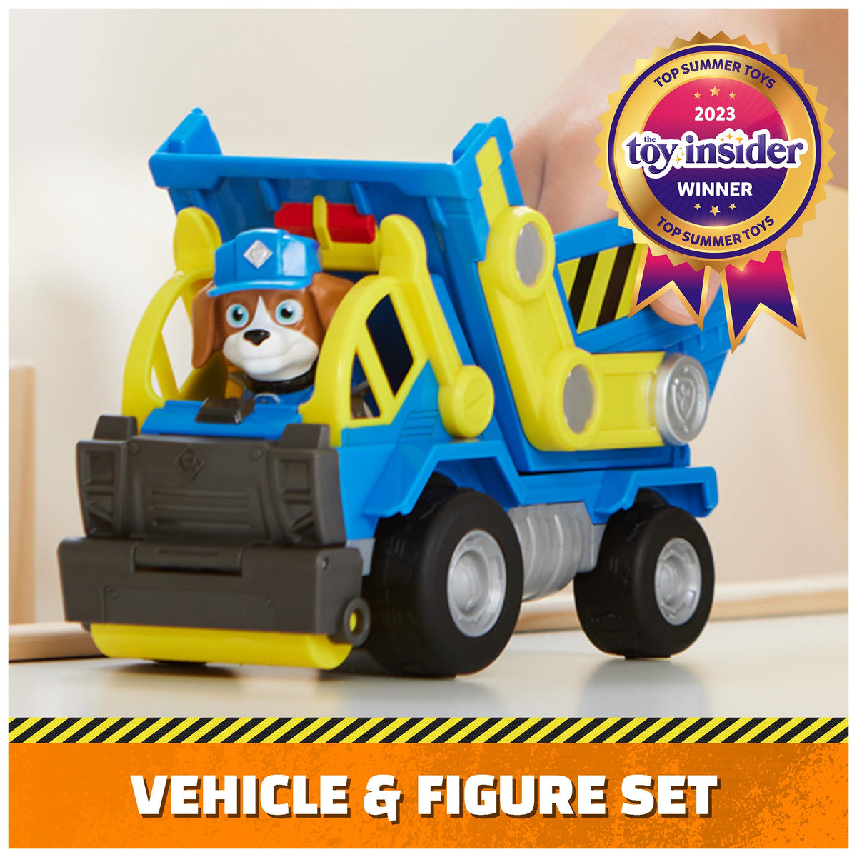 Rubble & Crew Wheeler’s Dump Truck Toy — Movable Parts & Action Figure for Ages 3+