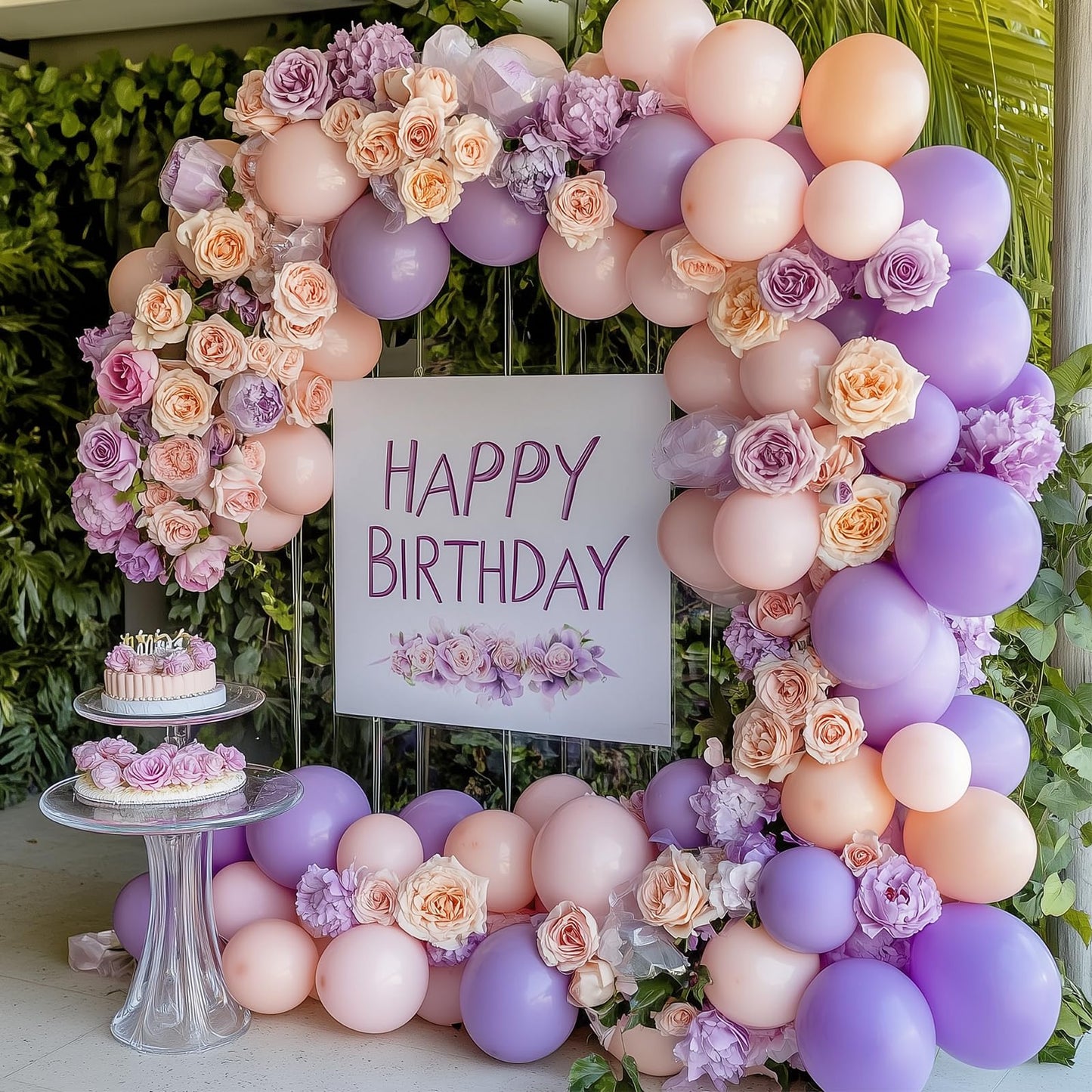 RUBFAC 129pcs Pastel Purple Balloon Arch Kit (18/12/10/5in) — Party Decoration