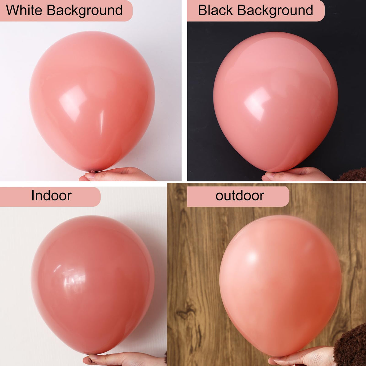 RUBFAC 129pcs Retro Pink Balloons Kit | 18in, 12in, 10in, 5in Balloon Garland Arch for Parties