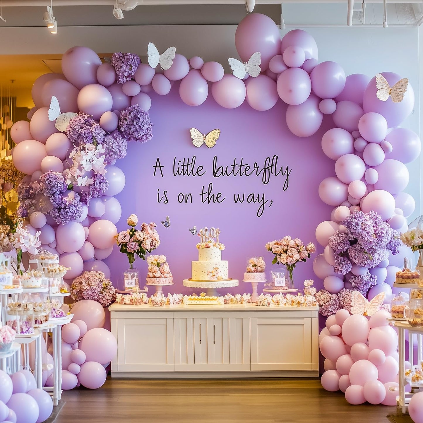 RUBFAC 129pcs Pastel Purple Balloon Arch Kit (18/12/10/5in) — Party Decoration