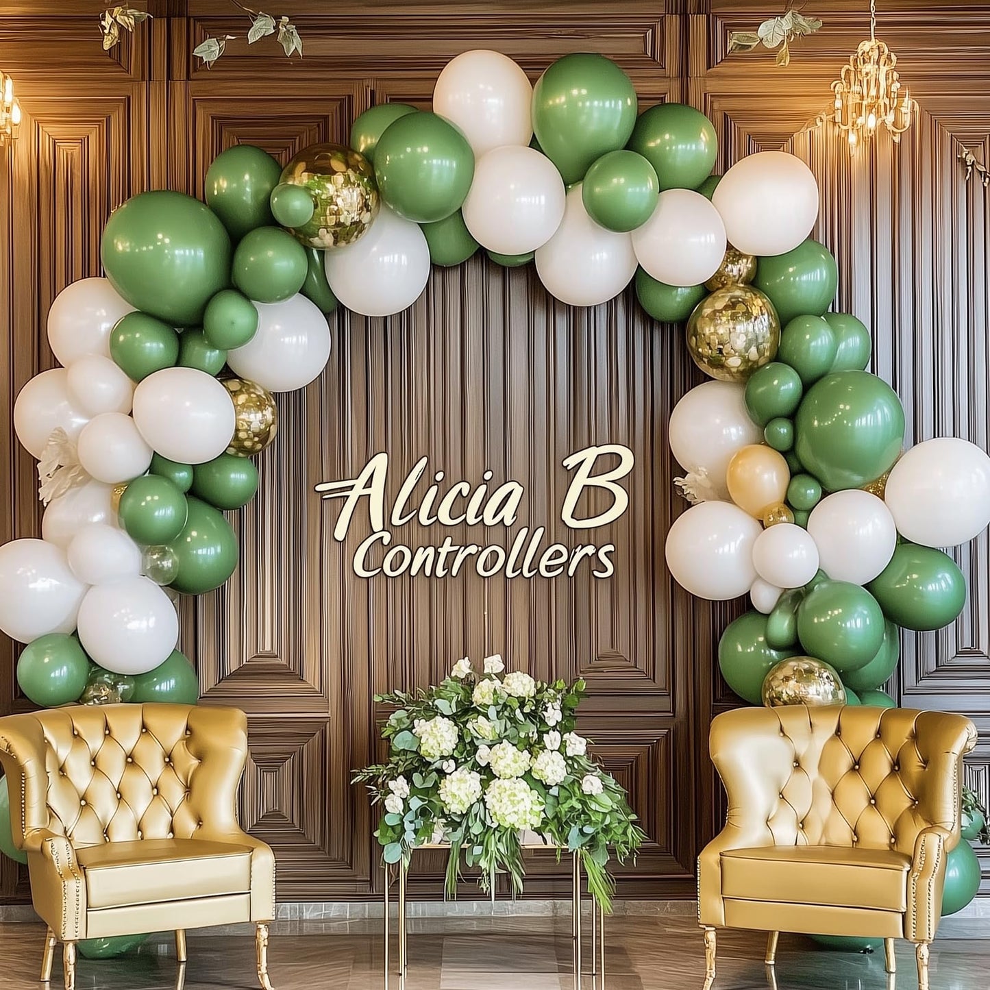 RUBFAC 129pcs Vintage Green Balloons Kit – 18/12/10/5 in Latex for Garland Arch