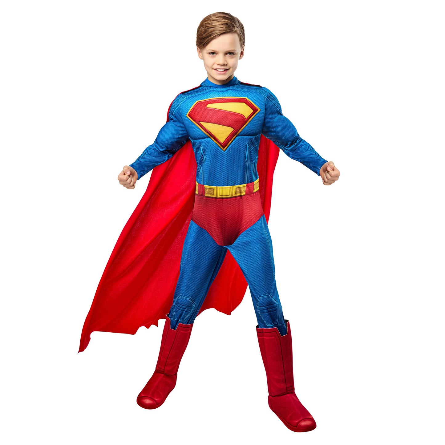 Rubies Superman 2025 Kids Costume – Boy's Large (Size 10/12) | Officially Licensed