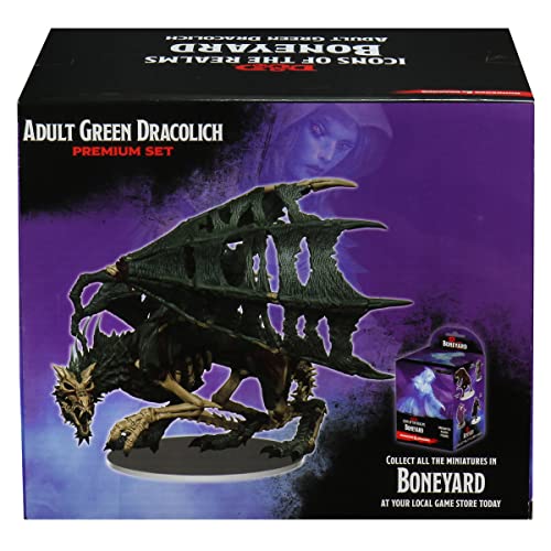 Rubies WizKids Green Dracolich – Gargantuan D&D Icons of the Realms Miniature (Pre-Painted)