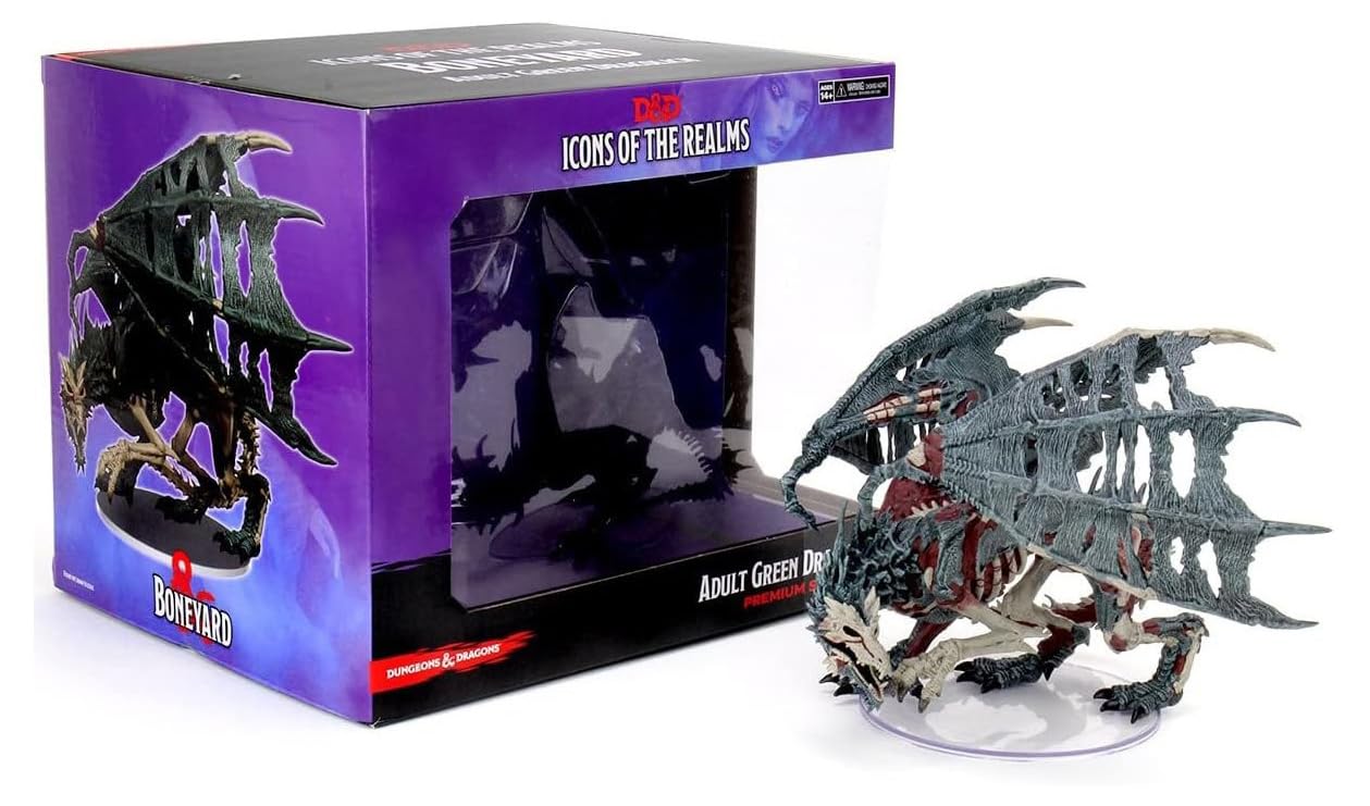Rubies WizKids Green Dracolich – Gargantuan D&D Icons of the Realms Miniature (Pre-Painted)