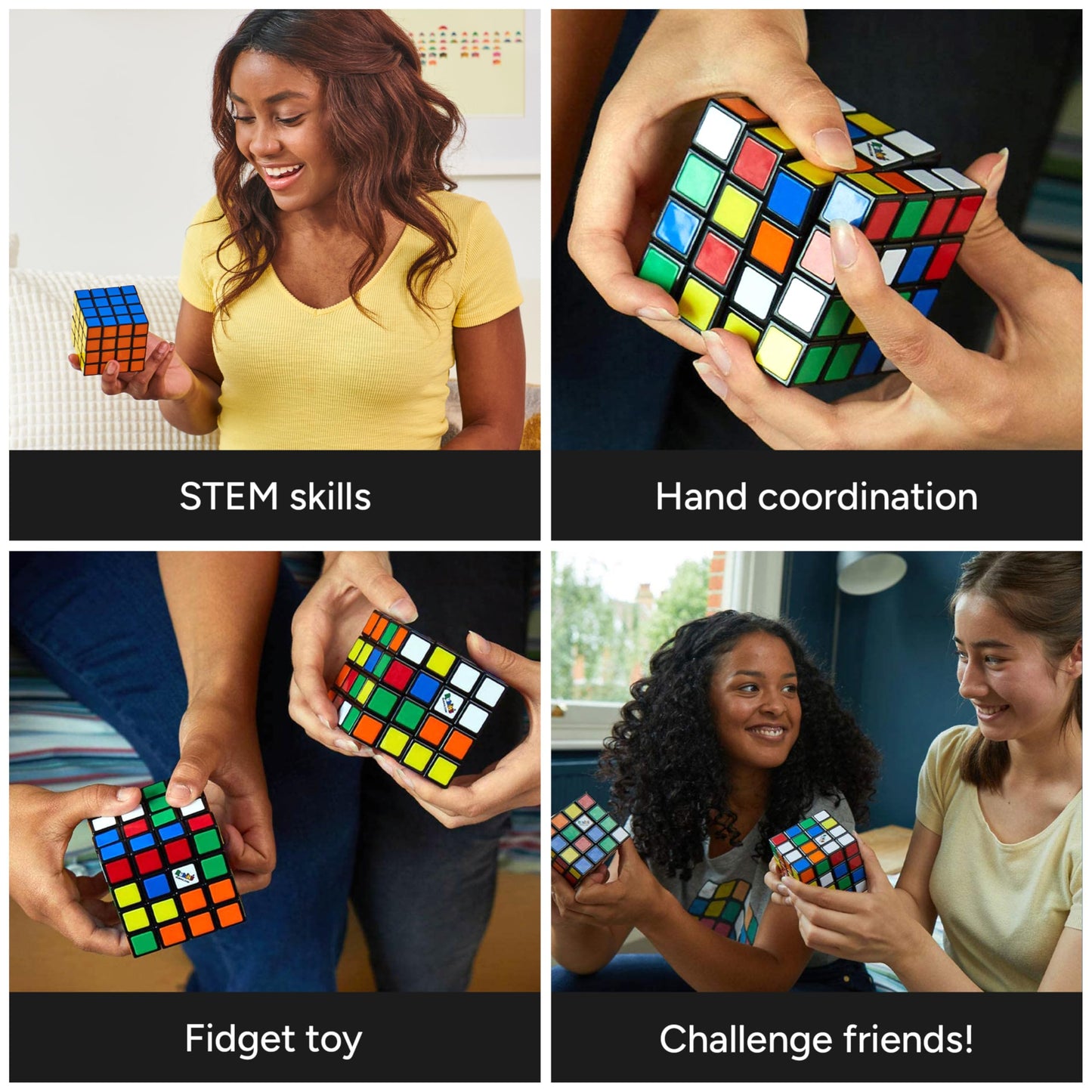 Rubik's Cube 4x4 – Official 4x4 Puzzle by Rubik's | Brain Teaser & Fidget Toy