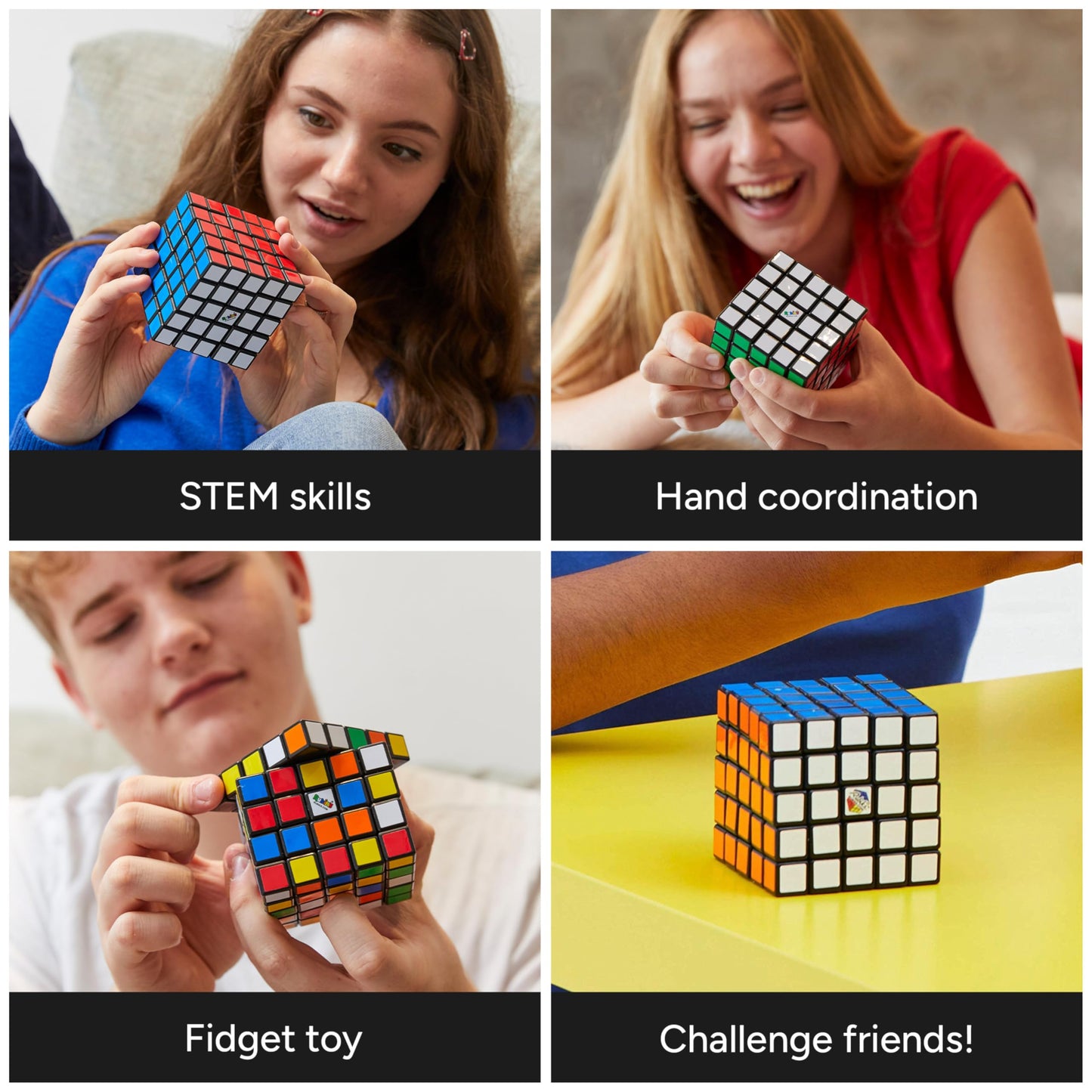 Rubik’s Cube 5x5 Professor Cube – Complex Color-Matching Puzzle & Brain Teaser for Ages 8+