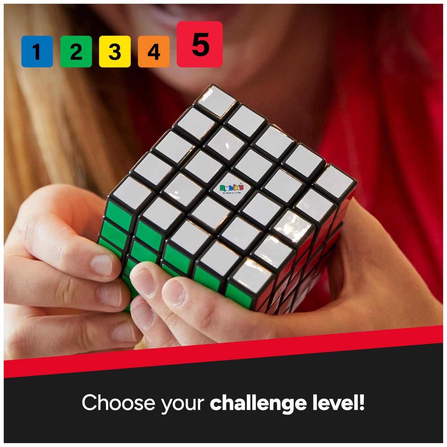 Rubik’s Cube 5x5 Professor Cube – Complex Color-Matching Puzzle & Brain Teaser for Ages 8+