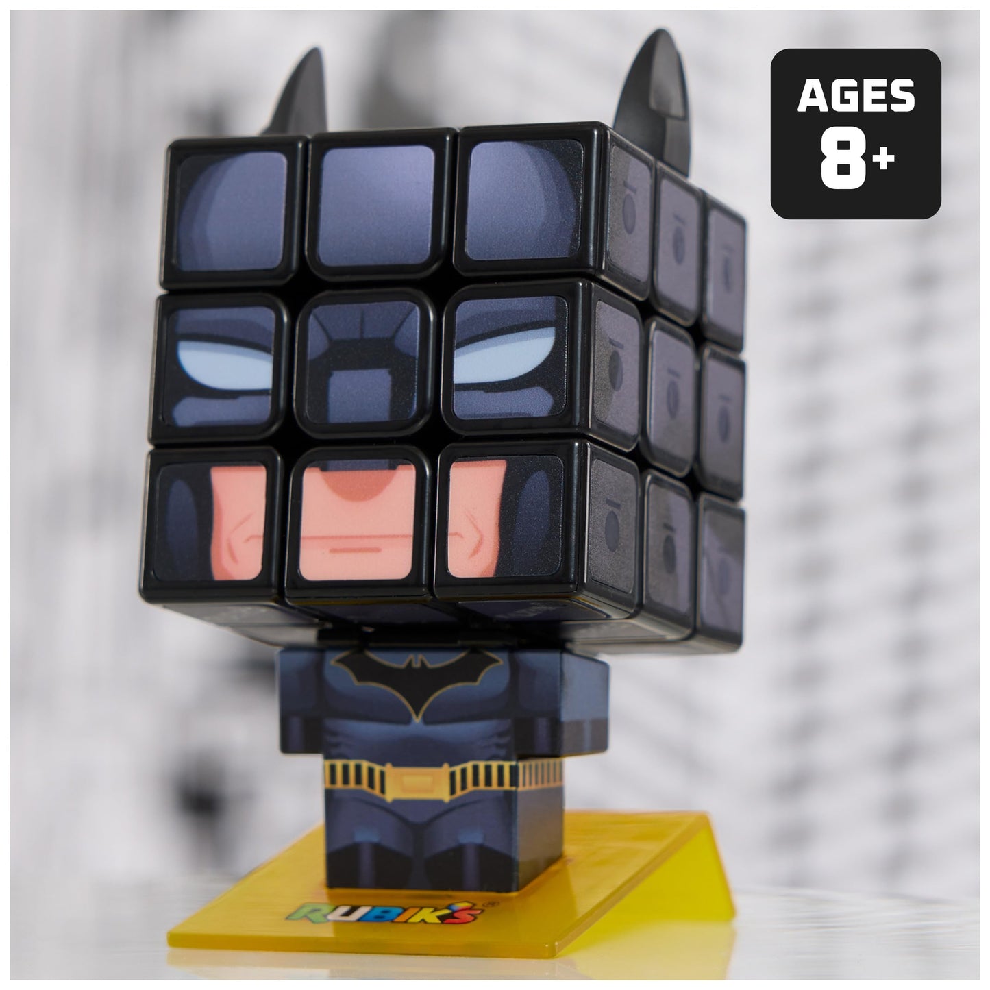 Rubik’s Batman Cuber – DC Comics Collectible 3x3 Rubik’s Cube for Fans | Desk Decor & Fidget Toy