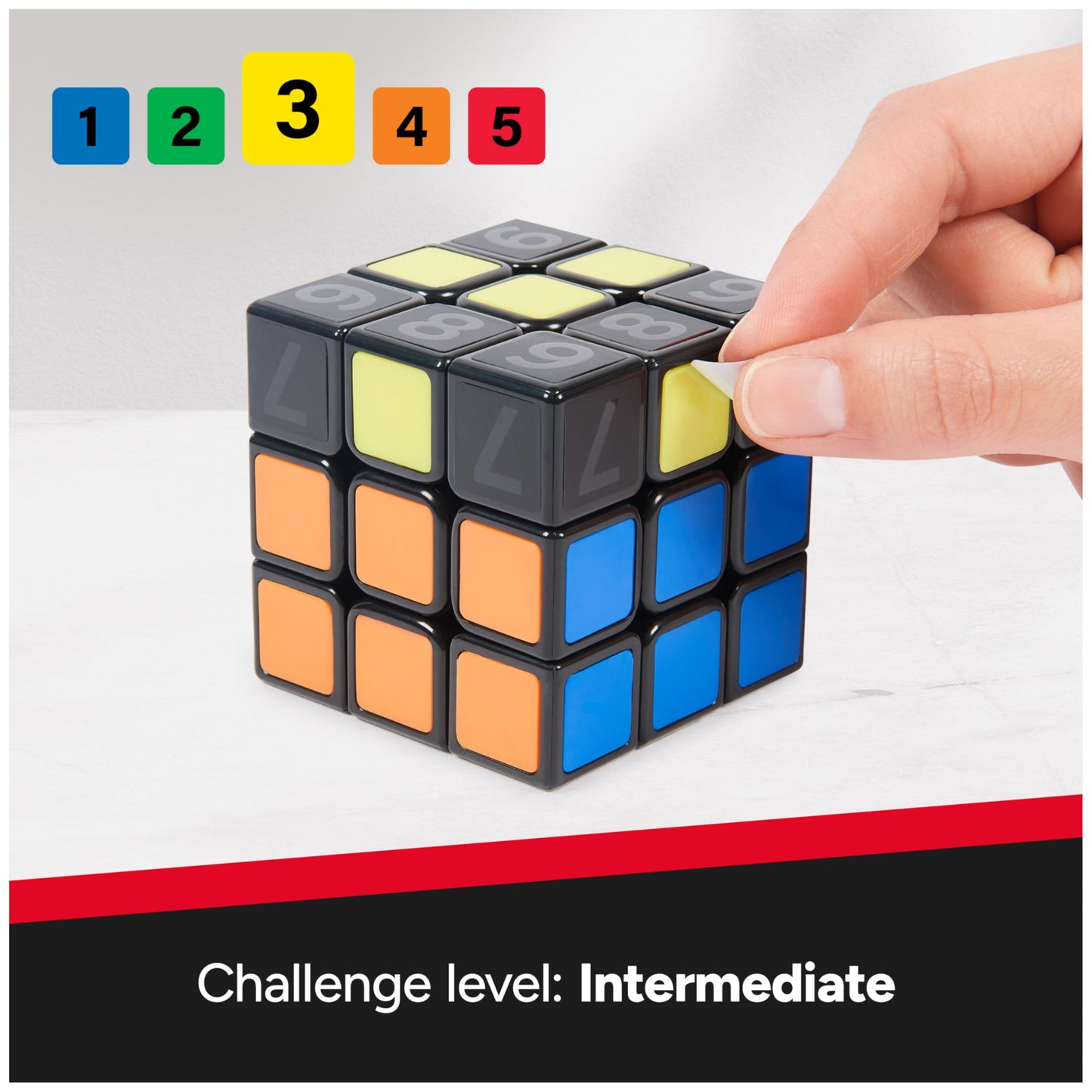 Rubik’s Coach Cube – Learn to Solve 3x3 Rubik’s Cube with Stickers, Guide & Videos