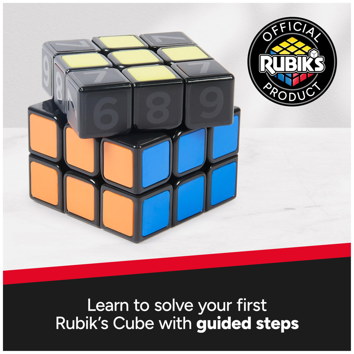 Rubik’s Coach Cube – Learn to Solve 3x3 Rubik’s Cube with Stickers, Guide & Videos