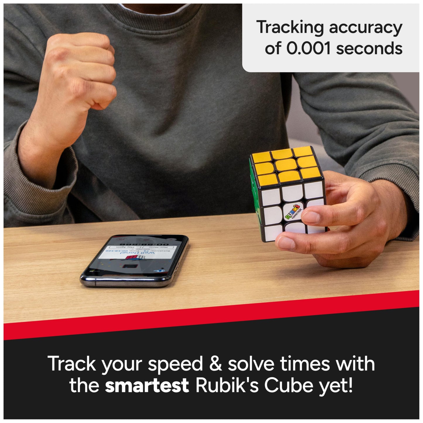 Rubik's ConnectedX Cube — Bluetooth 3x3 Speed Cube with Guided Learning App
