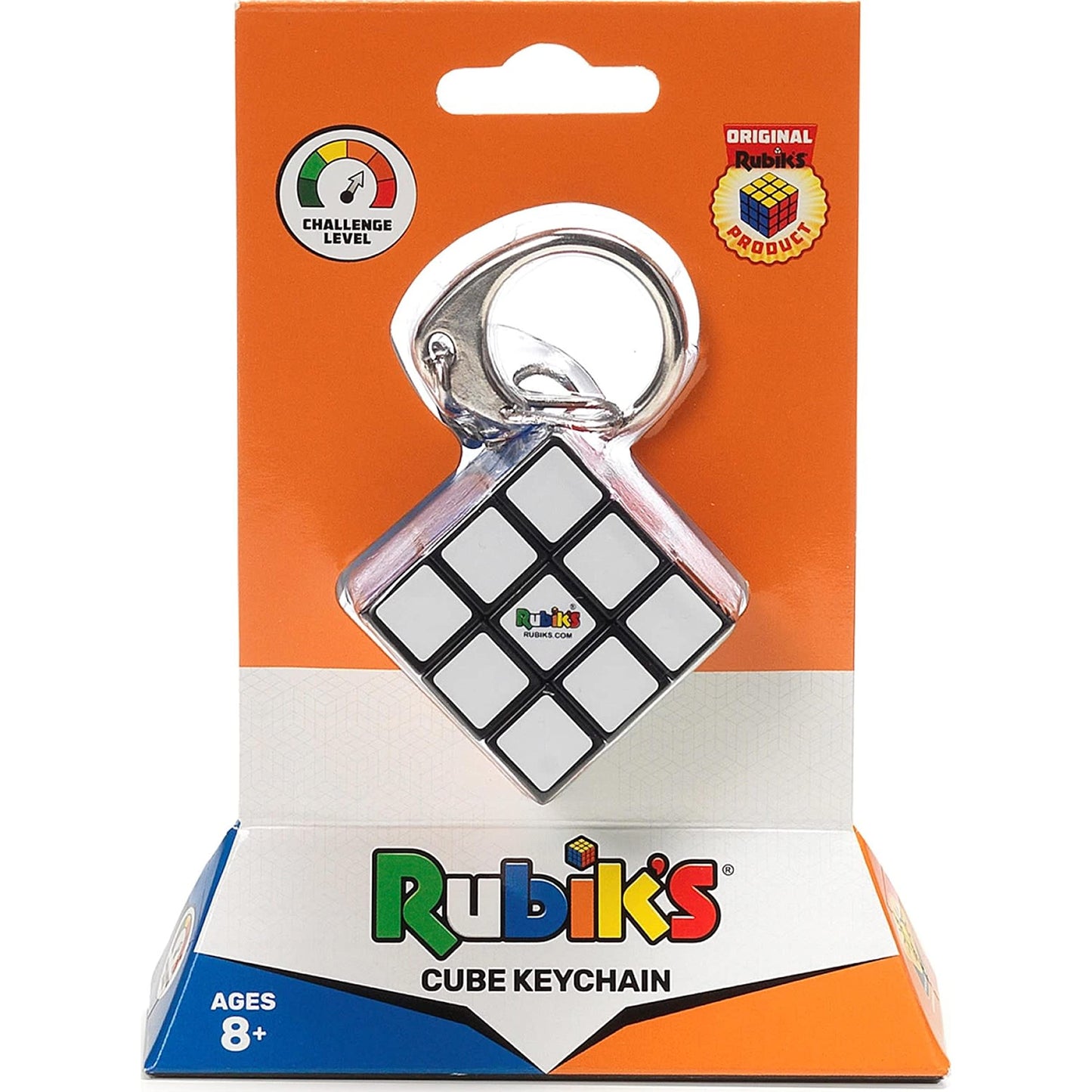Rubik's Cube 3x3 Key Ring – Colourful Travel Puzzle by Rubik's
