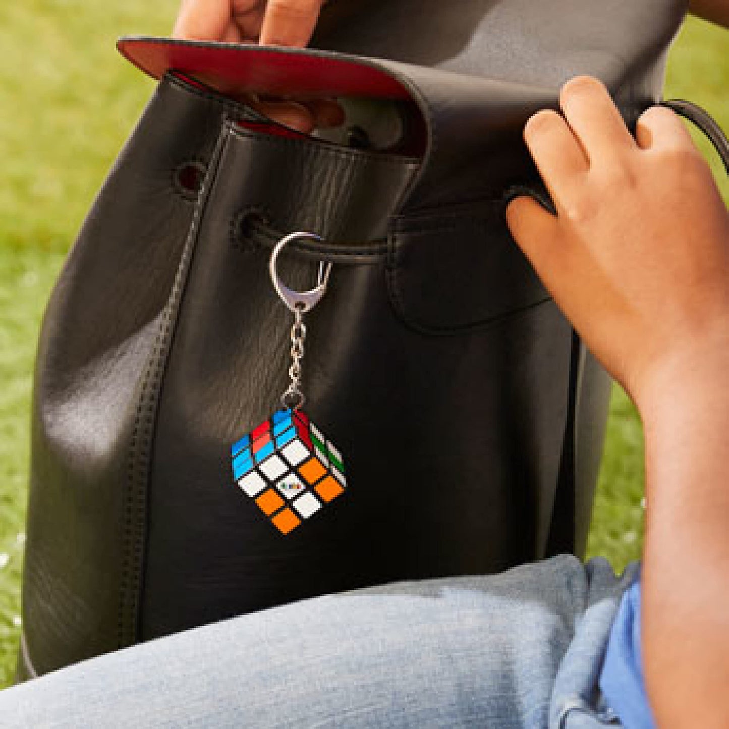 Rubik's Cube 3x3 Key Ring – Colourful Travel Puzzle by Rubik's