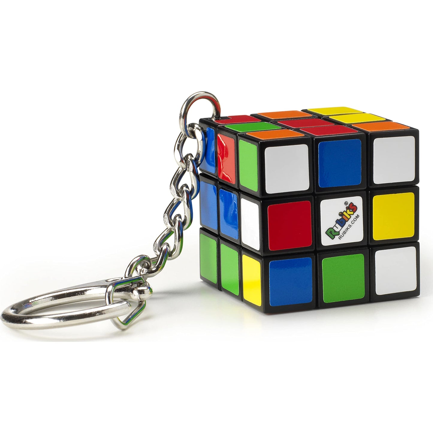 Rubik's Cube 3x3 Key Ring – Colourful Travel Puzzle by Rubik's