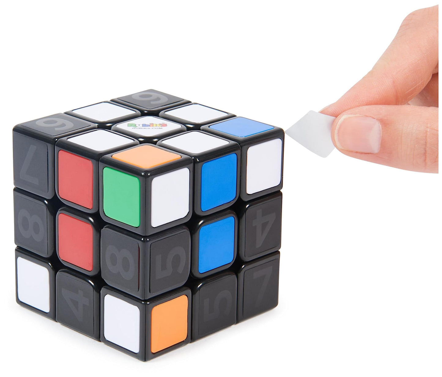 RUBIK'S Cube Coach 3X3 – Educational Learning Cube with Peel-to-Reveal Method