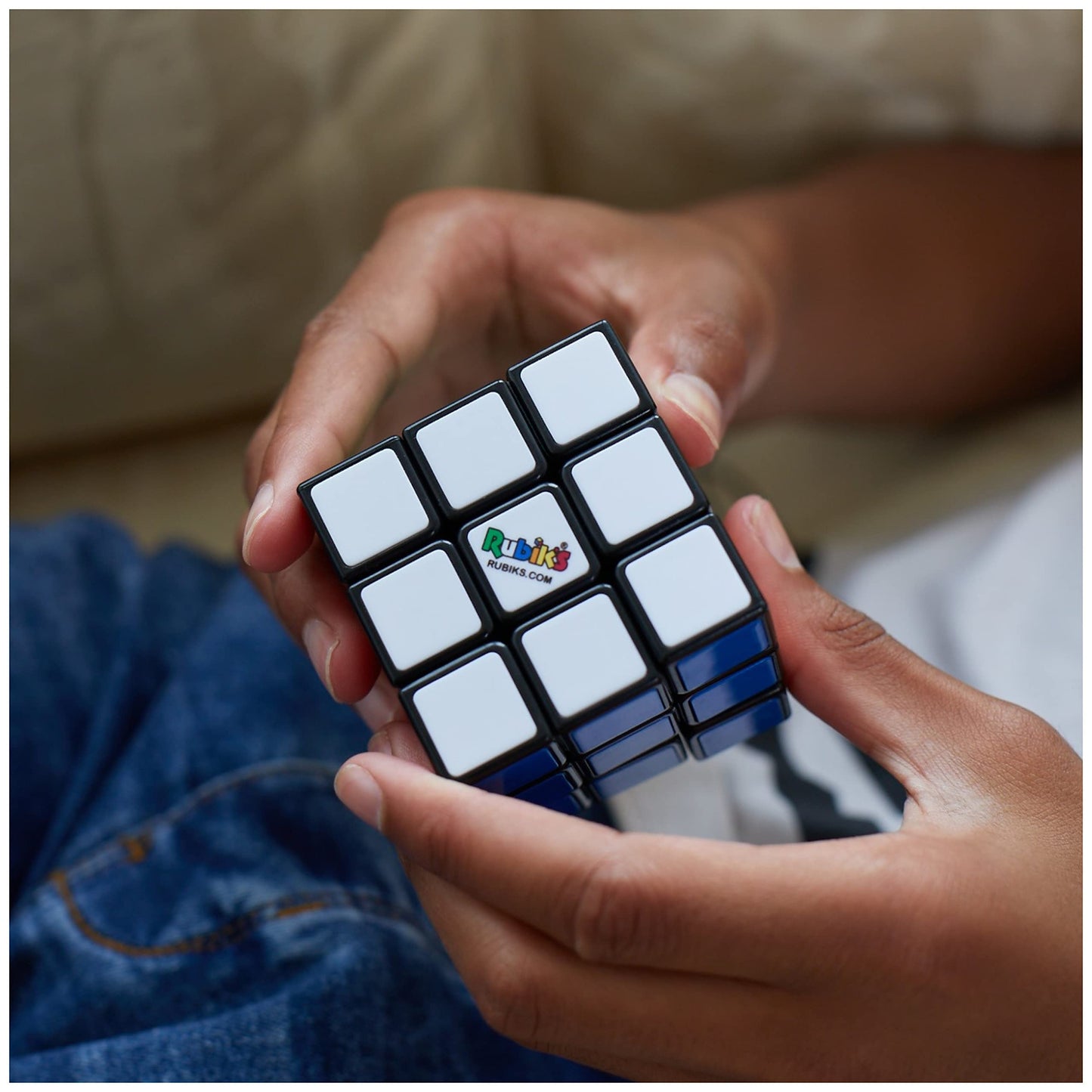 Rubik's Cube Original 3x3 with Removable Stickers — Customizable Puzzle & Fidget Toy
