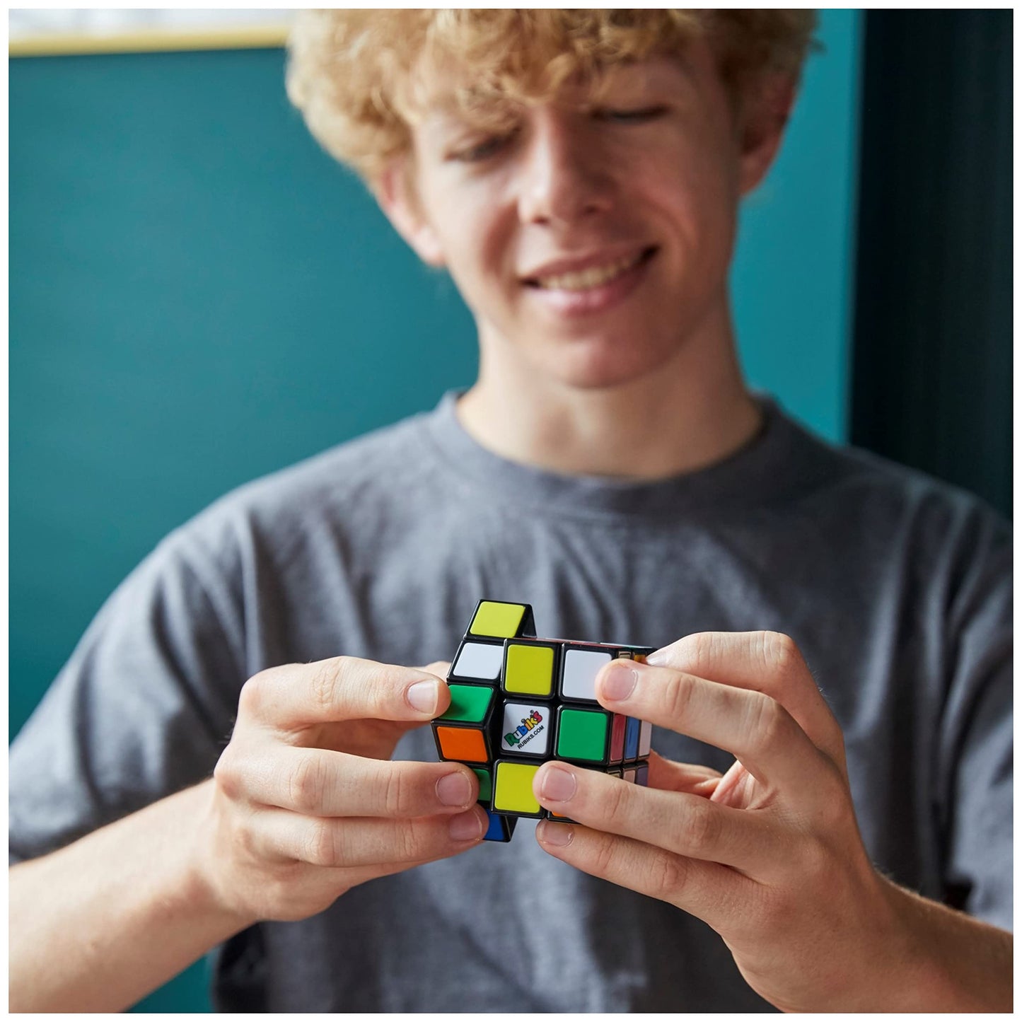 Rubik's Cube Original 3x3 with Removable Stickers — Customizable Puzzle & Fidget Toy