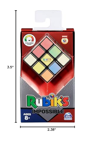 Rubik's - Impossible Cube 3x3: Iridescent Color-Changing Puzzle for Mind Challenge (Ages 8+)