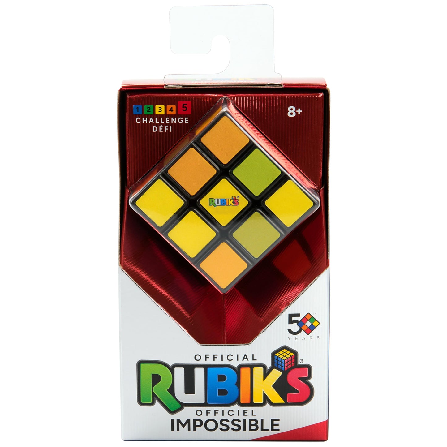 Rubik's - Impossible Cube 3x3: Iridescent Color-Changing Puzzle for Mind Challenge (Ages 8+)