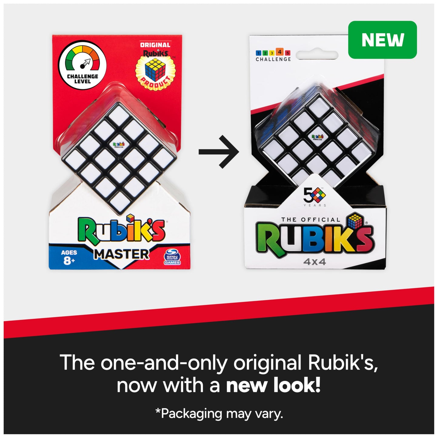 Rubik's Cube 4x4 – Official 4x4 Puzzle by Rubik's | Brain Teaser & Fidget Toy
