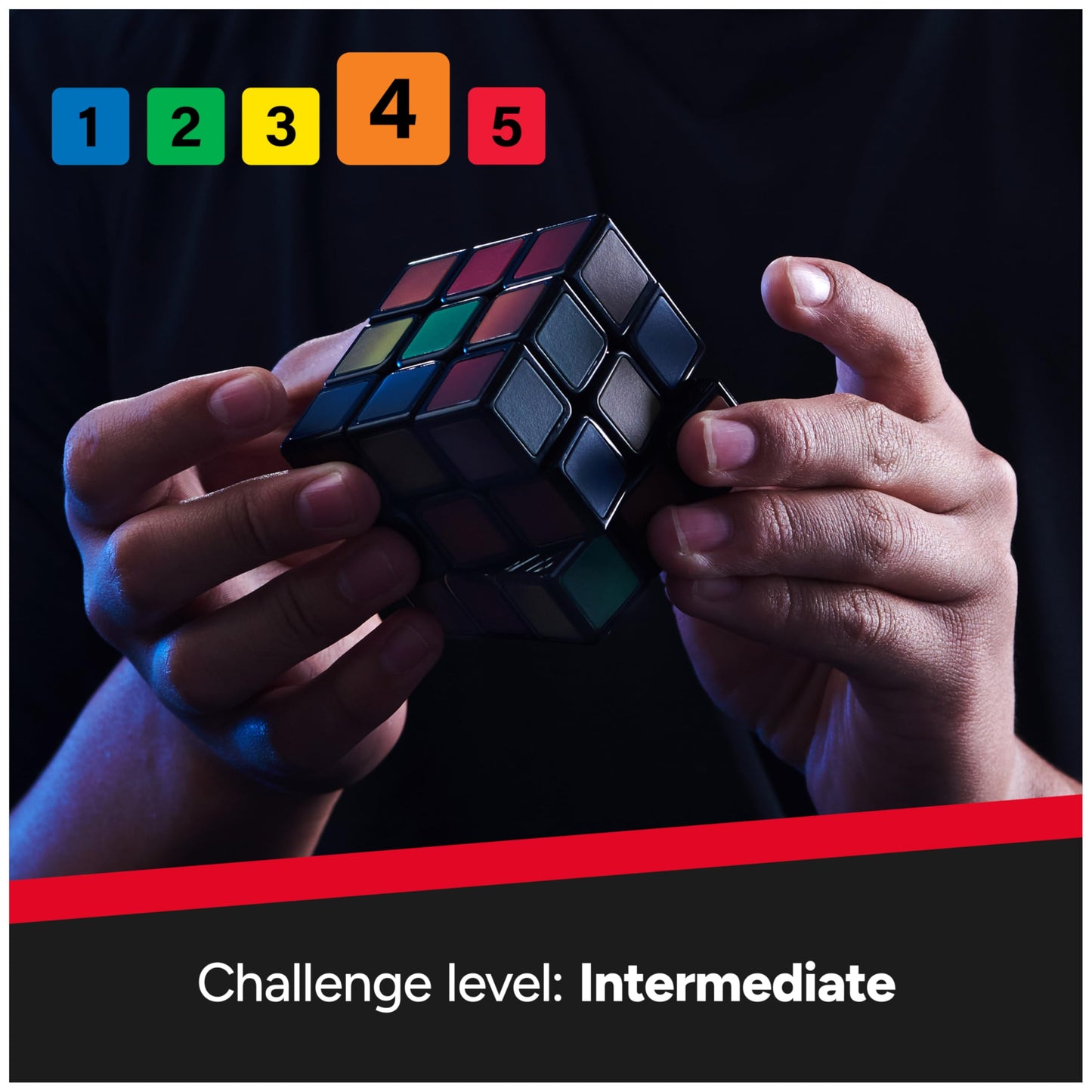 Rubik's Phantom 3x3 Cube – Thermochromic Color-Changing Puzzle for Advanced Solvers