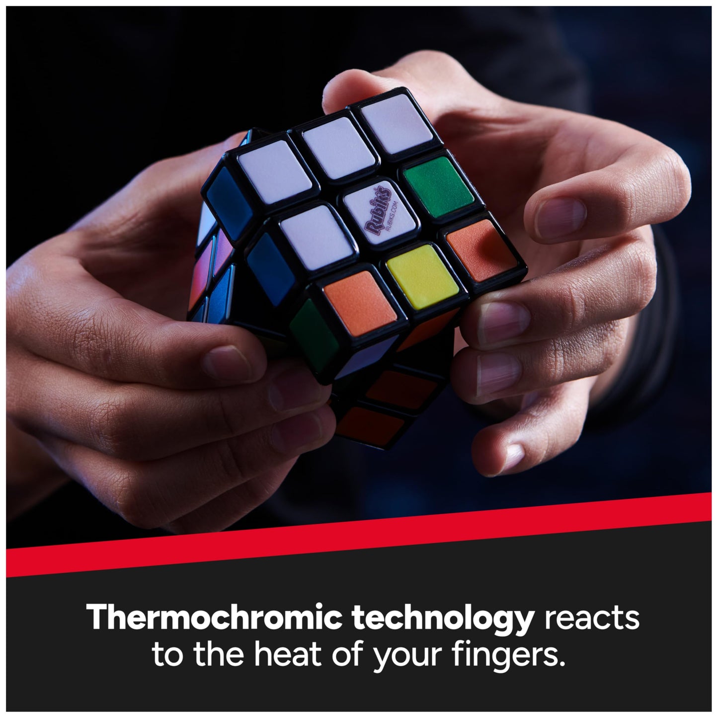 Rubik's Phantom 3x3 Cube – Thermochromic Color-Changing Puzzle for Advanced Solvers