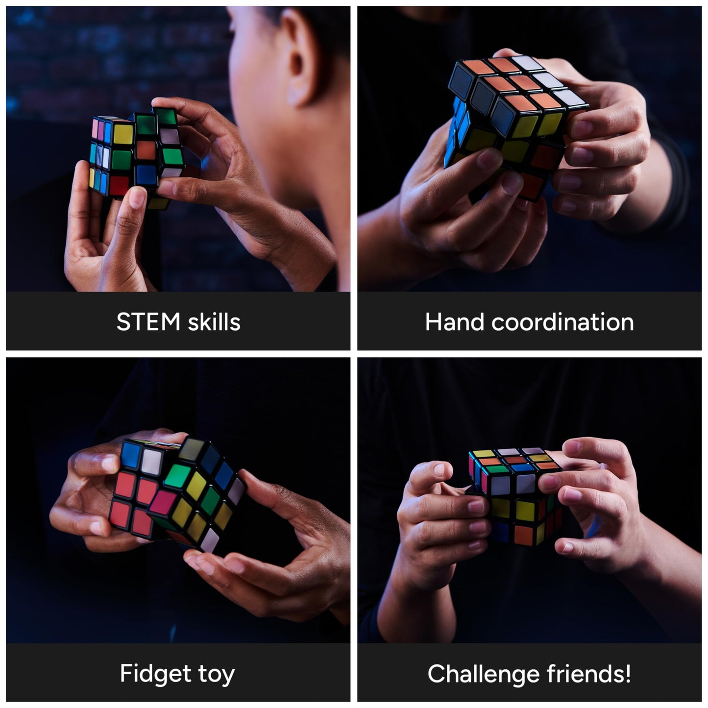 Rubik's Phantom 3x3 Cube – Thermochromic Color-Changing Puzzle for Advanced Solvers