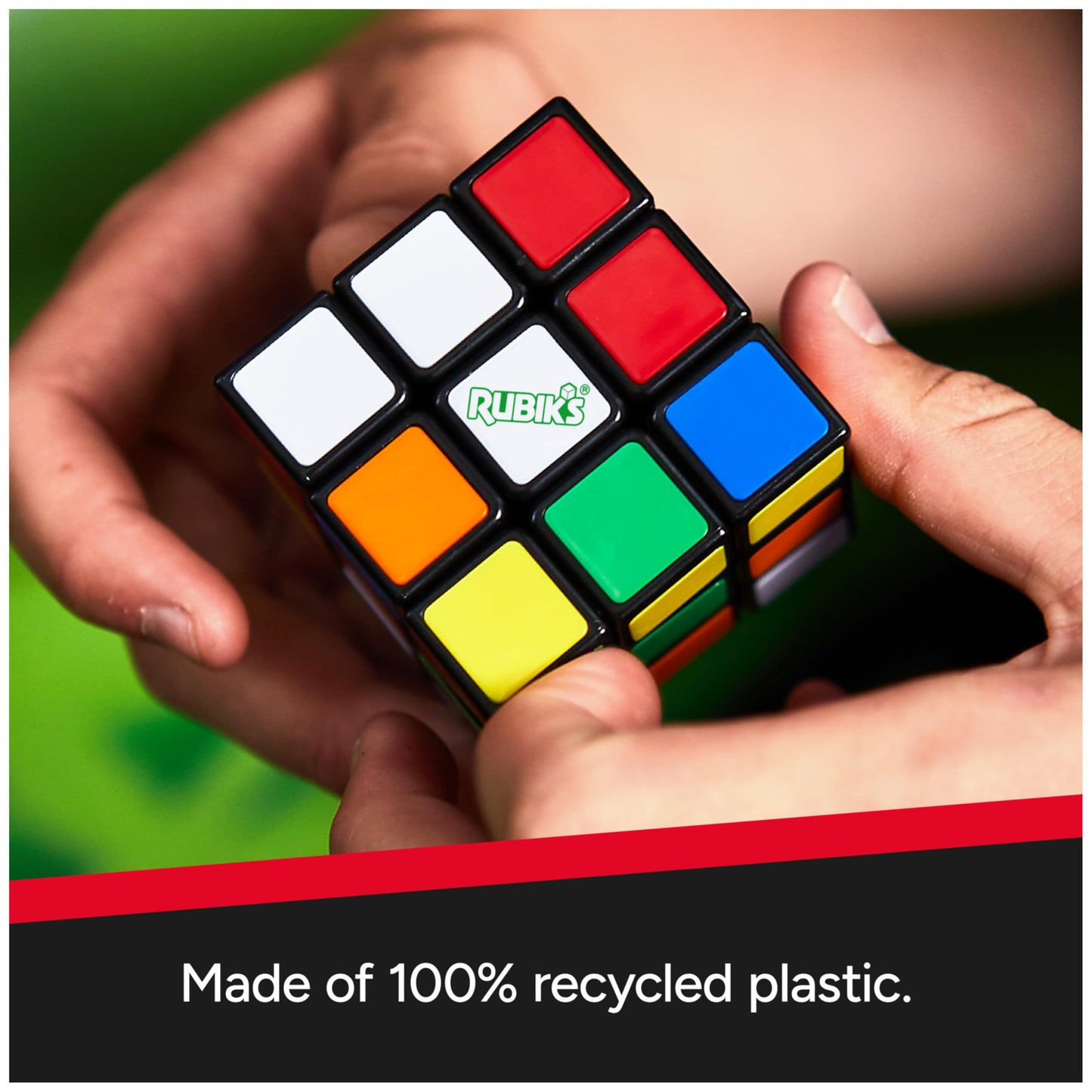 Rubik's Re-Cube 3x3: Original Puzzle Made with 100% Recycled Plastic