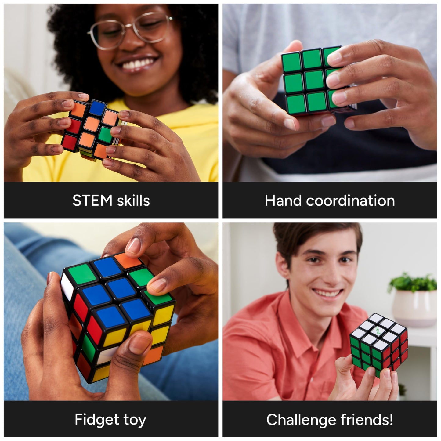 Rubik's Re-Cube 3x3: Original Puzzle Made with 100% Recycled Plastic