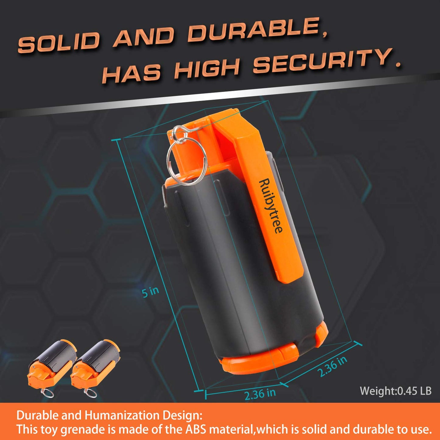 Ruibytree CS Tactical Plastic Toy for Nerf Rival Battles — 2 Pack