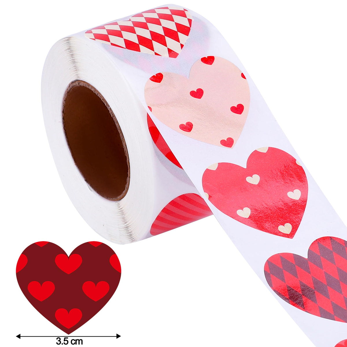 Ruisita 600 Pieces Valentine's Day Stickers – Self-Adhesive Assorted Styles for Cards, Gifts, and Decor