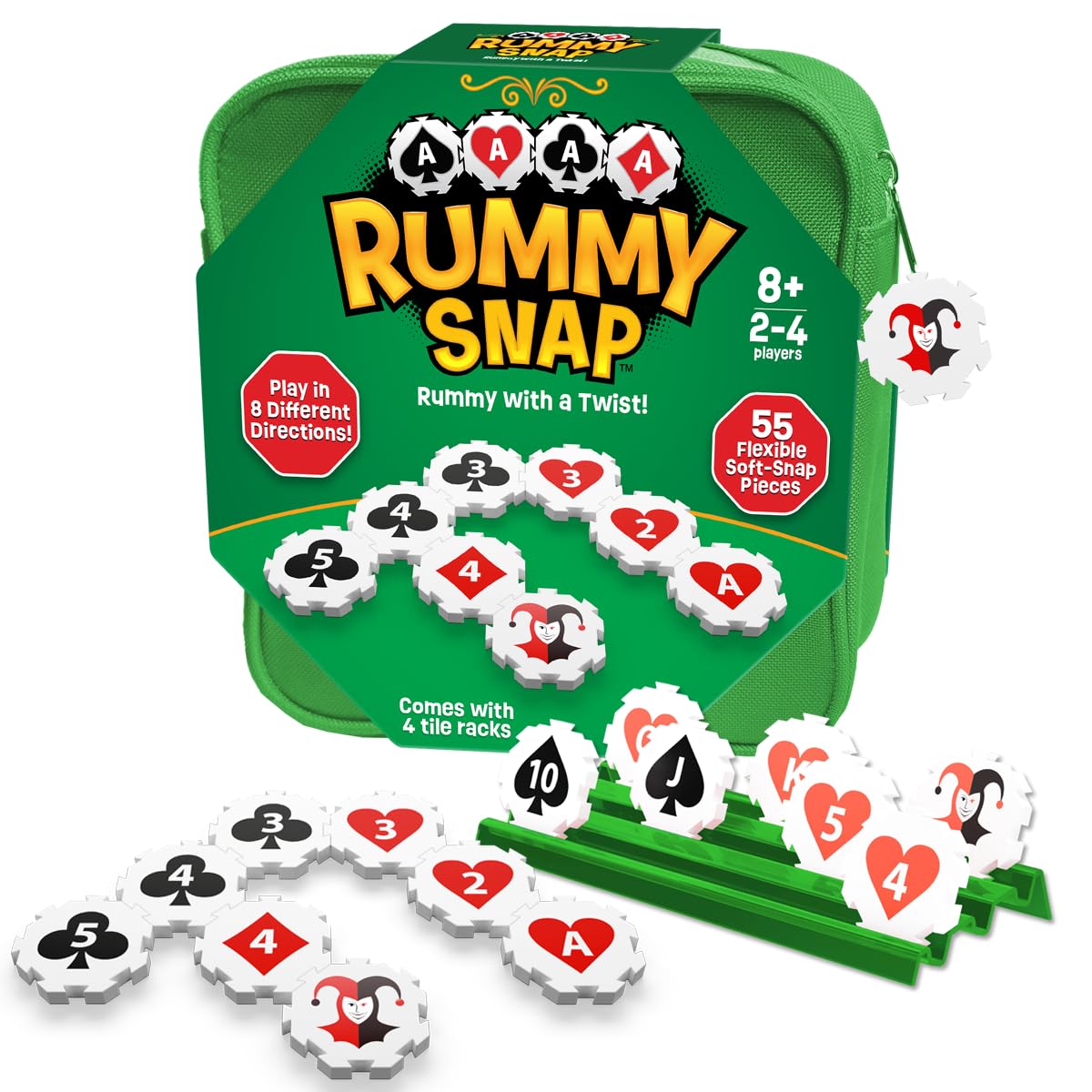 RUMMY SNAP – Strategy Tile Game for 2-4 Players | Family Fun for Ages 8+
