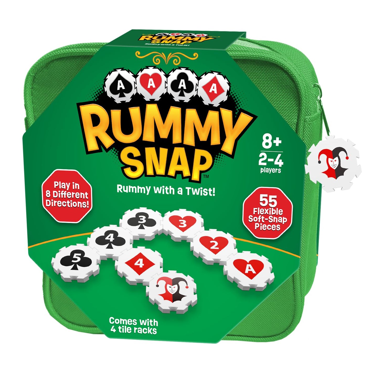 RUMMY SNAP – Strategy Tile Game for 2-4 Players | Family Fun for Ages 8+