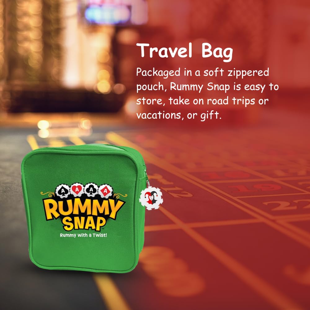 RUMMY SNAP – Strategy Tile Game for 2-4 Players | Family Fun for Ages 8+