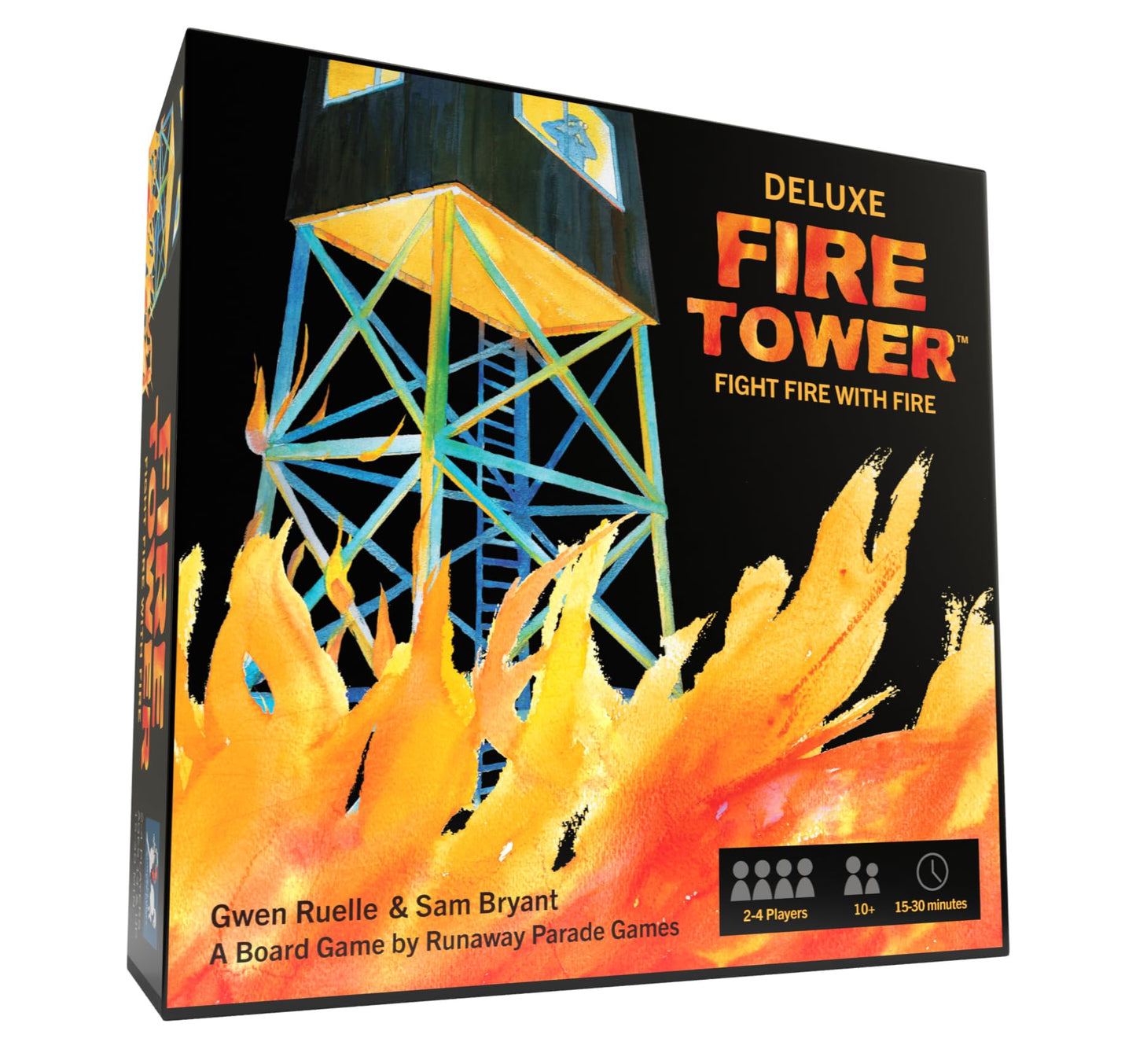 Runaway Parade Games Fire Tower Deluxe Edition – Fast-Paced Strategy Board Game (15–30 min)