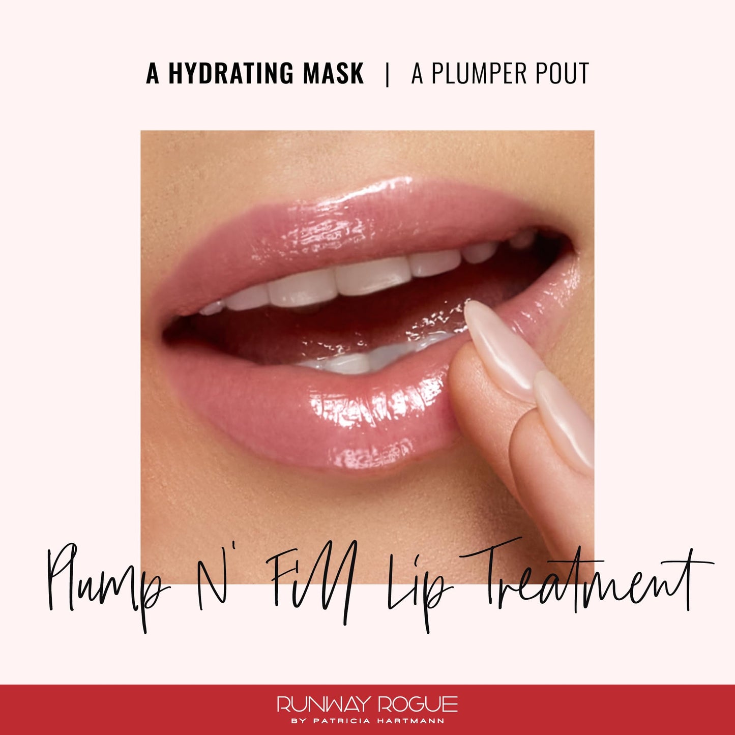 Runway Rogue Plump N' Fill Lip Treatment — Hydrating Lip Mask with Tri-Peptide Formula, 3.35 oz