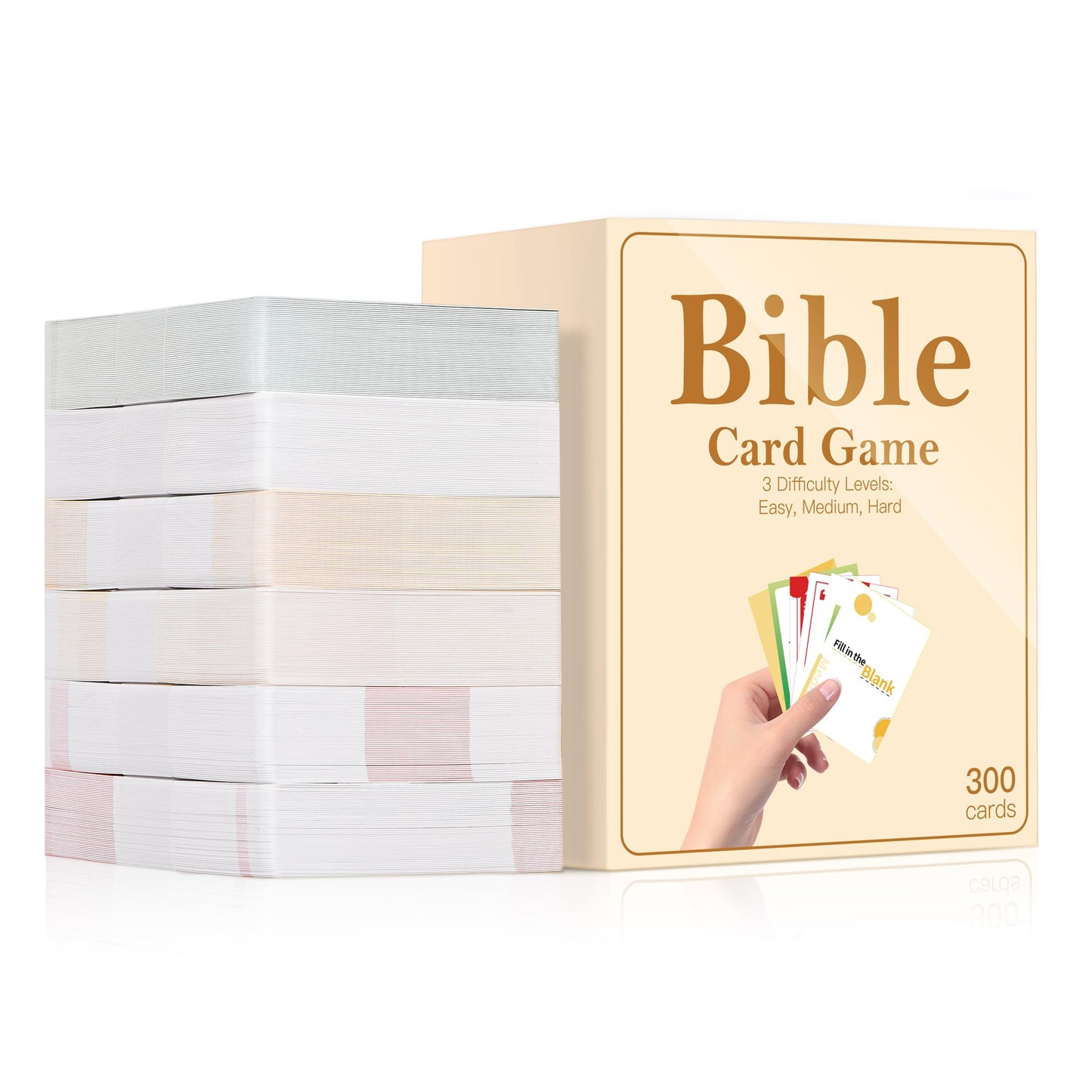 RuRu Monkey Bible Trivia Game – 300 Cards for Bible Study & Family Fun