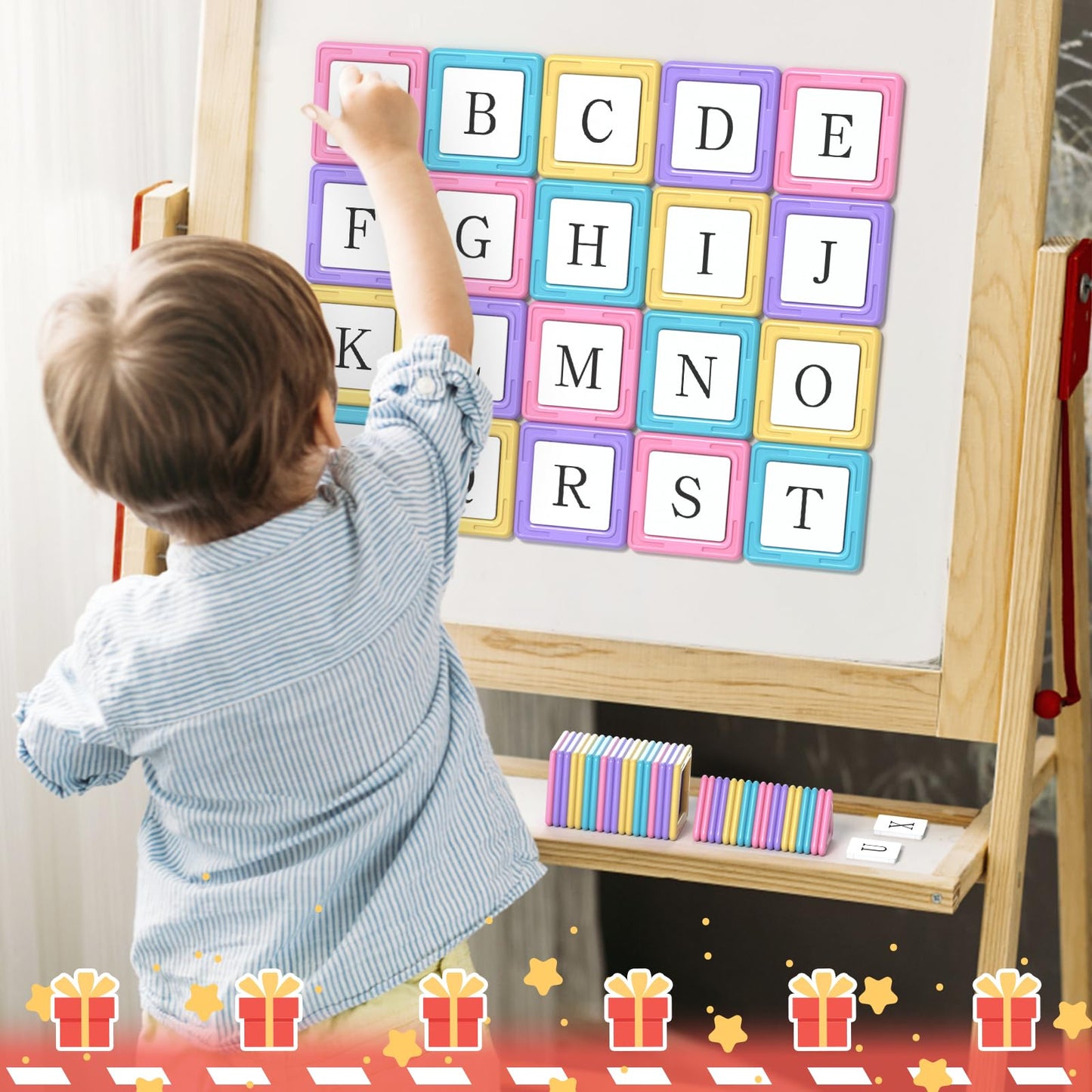 Rurvale 100Pcs Magnetic Blocks Set – STEM Building Tiles for Kids 3-8