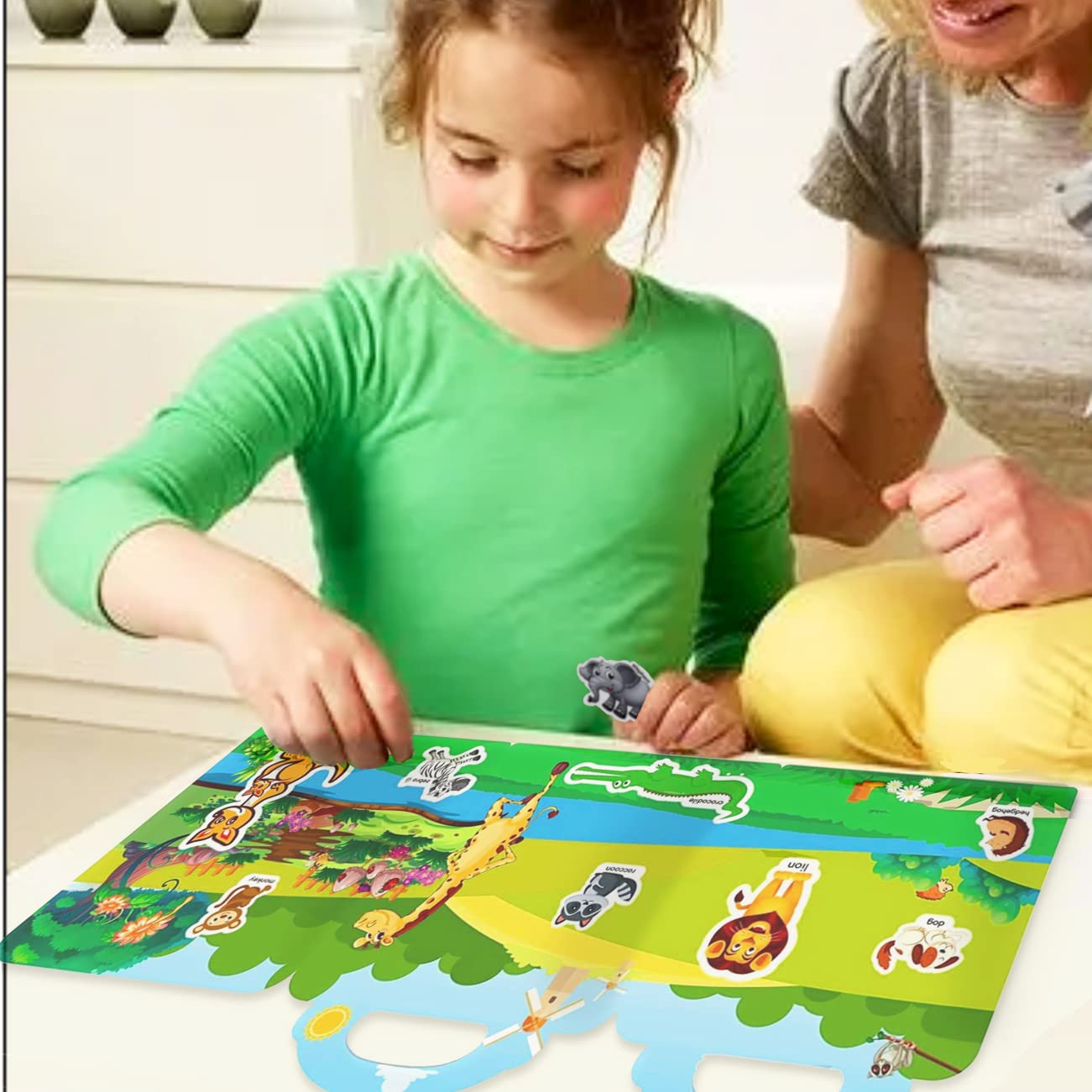 RUSON Reusable Sticker Book for Kids – Farm, Seasons & Animals (3 Sets) | Travel Learning Toys 3+