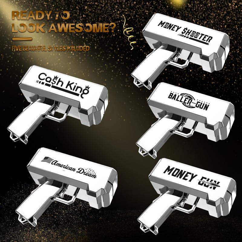 RUVINCE Money Gun Shooter – Realistic Rain Effects for Movies, Parties & Events