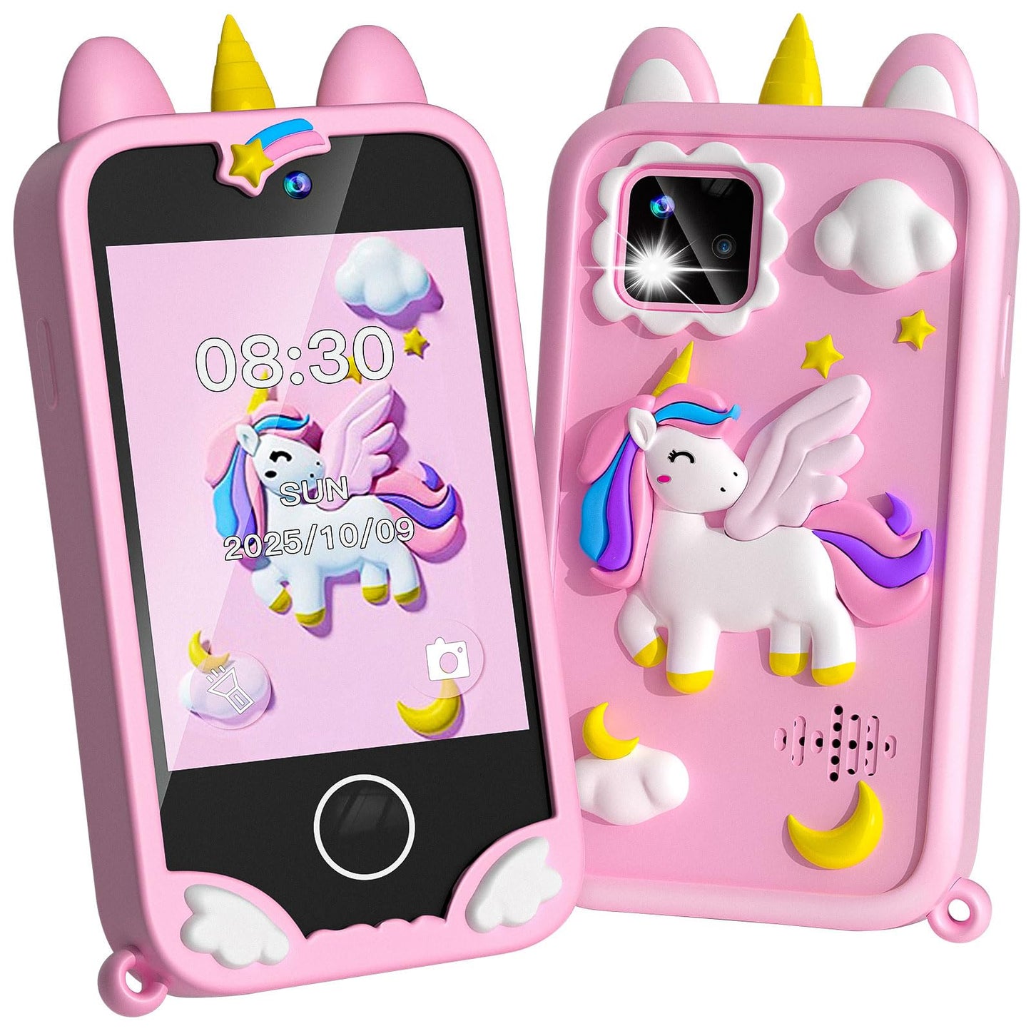 Rvwsx Kids Phone - 2.8-inch Touchscreen with Dual Cameras, 32GB Gift for Girls 3-10