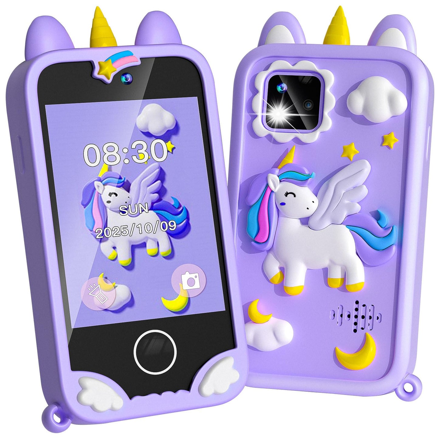 Rvwsx Kids Phone - 2.8-inch Touchscreen Toddler Smartphone with Dual Cameras & 32GB