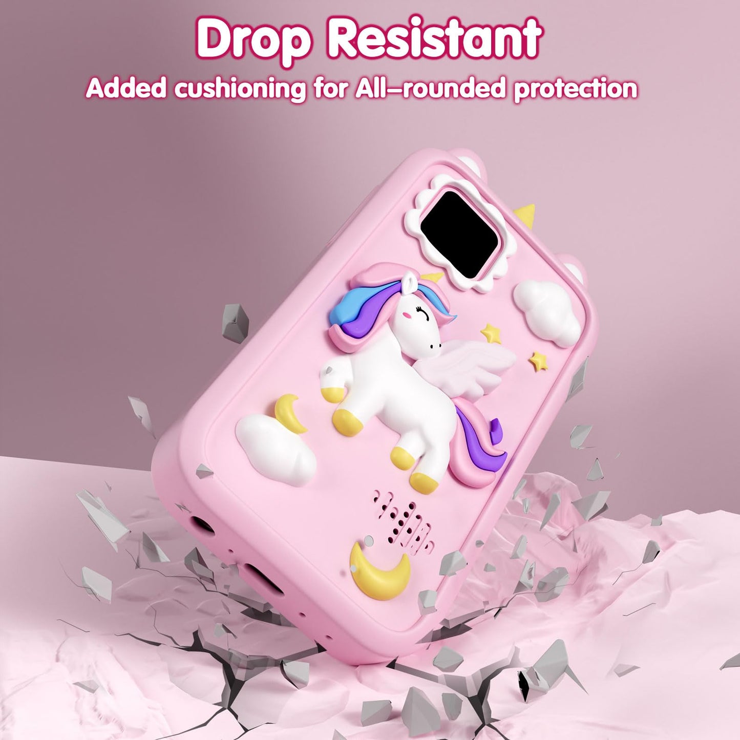 Rvwsx Kids Phone - 2.8-inch Touchscreen with Dual Cameras, 32GB Gift for Girls 3-10