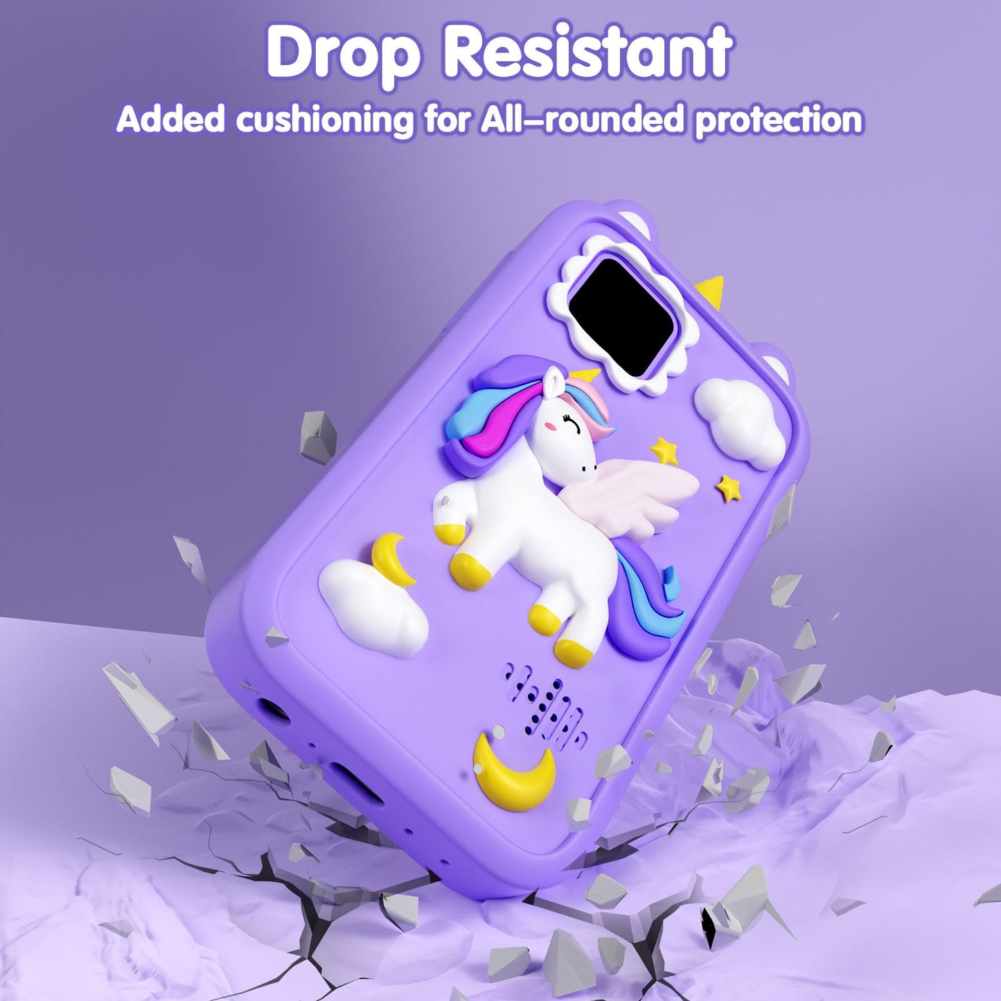Rvwsx Kids Phone - 2.8-inch Touchscreen Toddler Smartphone with Dual Cameras & 32GB