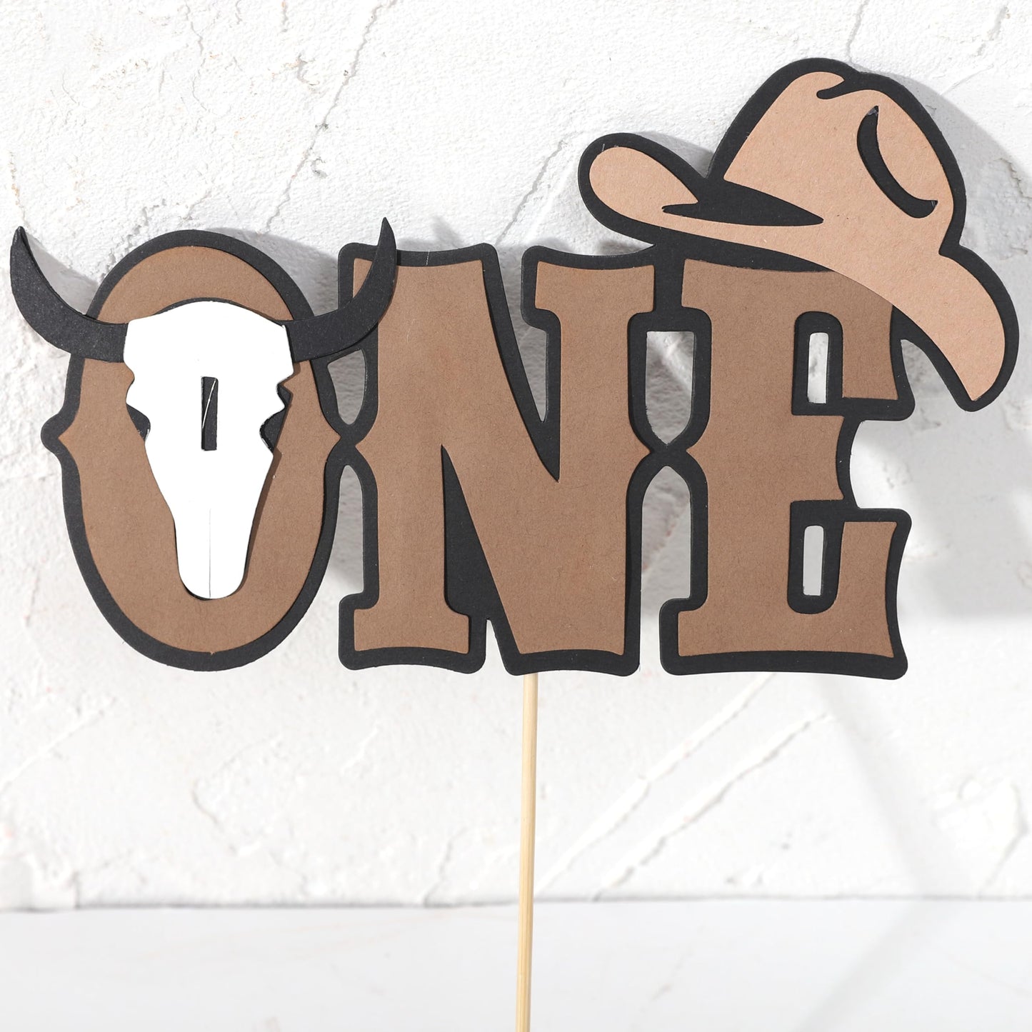Rweseo My First Rodeo Cake Topper – Cowboy 1st Birthday Western Decor & Photo Prop