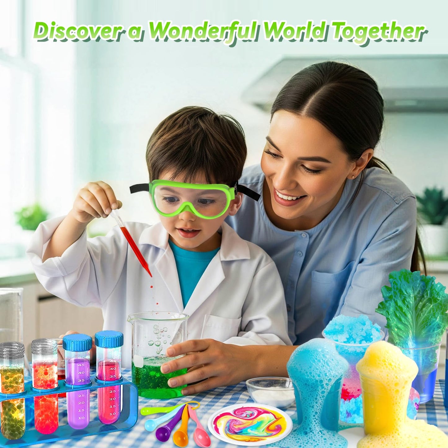 Rxeody 250+ Experiments Science Kit for Kids | STEM Activities with Volcano, Crystal Tree & More