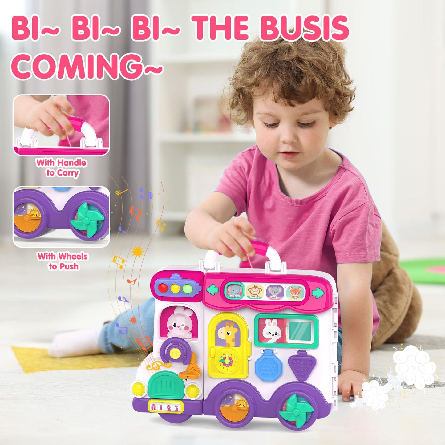 Ryotagift Baby Busy Board — 54-in-1 Educational Toy for 1-3 Year Olds