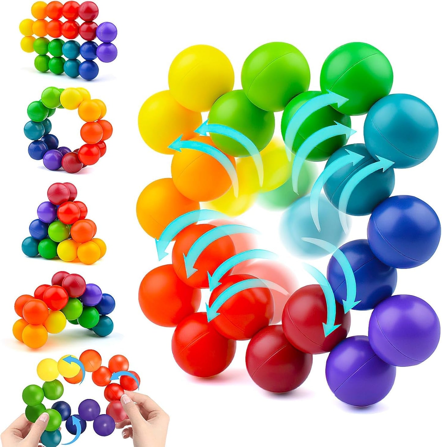 Rytopt Fidget Balls – Sensory Fidget Toys for Adults & Teens, Portable
